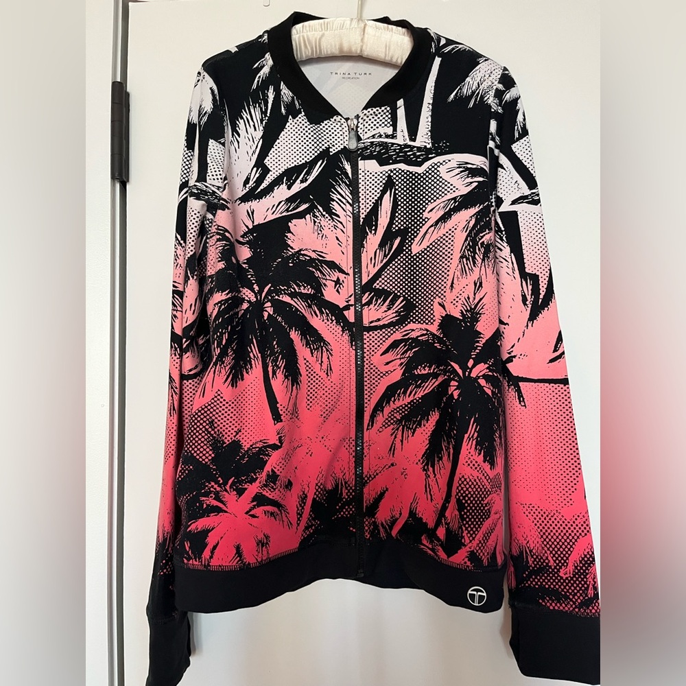 Trina Turk Recreation Jacket with pockets and complete front zipper